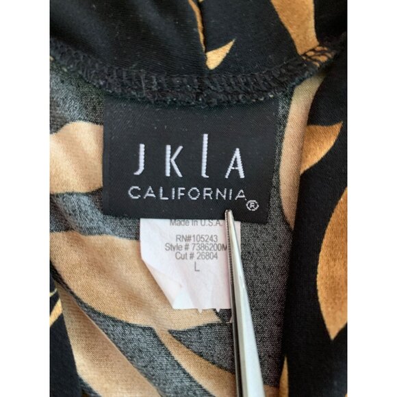 Lot of 2 Tops Perception +  JKLA SL Tunic Size L Dot and Tropical Resort 8839 - Picture 5 of 11